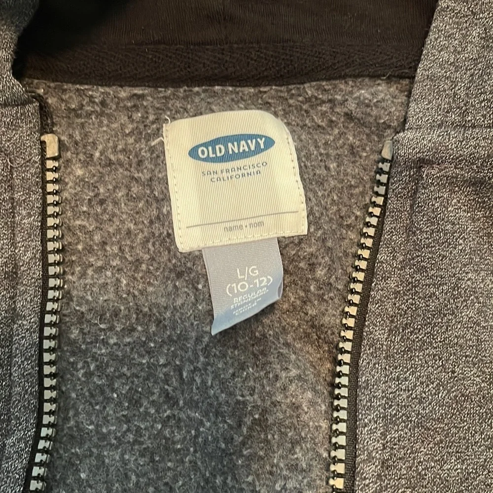 Old Navy kids hoodies zip jacket Size L 10/12